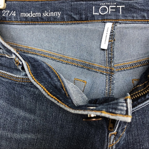 LOFT MODERN SKINNY JEANS - size 4 - Picture 4 of 5
